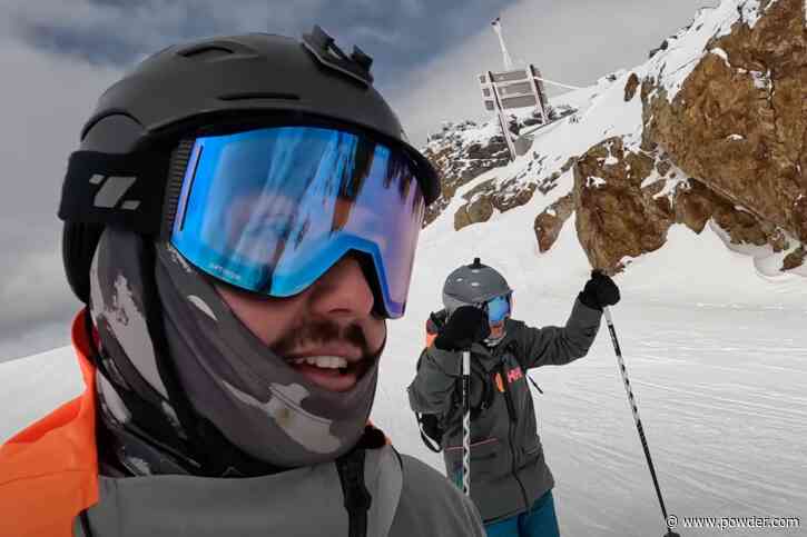 Skier Takes His Mom Down "Blackcomb's Scariest Runs"