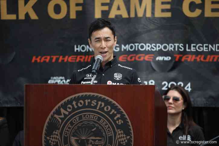 Takuma Sato goes into Long Beach Motorsports Walk of Fame with a familiar face