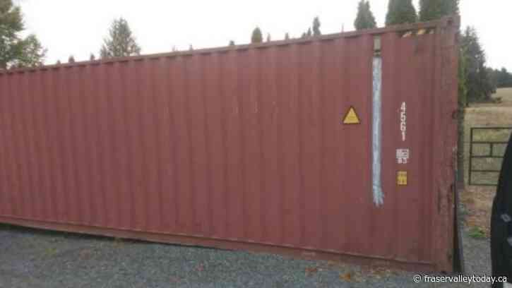 Abbotsford Police investigating theft of a 40-foot shipping container, possibly in broad daylight