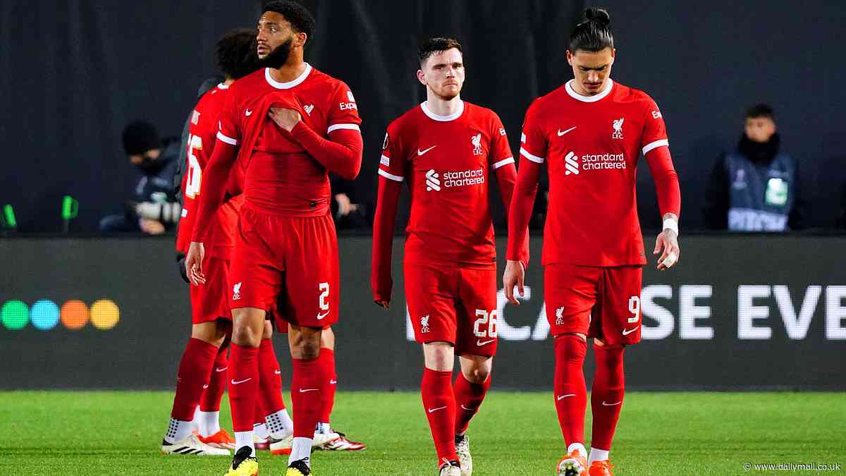 Liverpool lacked the 'belief' required to pull off comeback at Atalanta, says Peter Crouch after his former club crashed out of the Europa League as he insists Reds were 'disappointing'