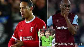 Premier League suffer yet ANOTHER critical blow in UEFA coefficient rankings after West Ham and Liverpool Europa League defeats... with hopes of earning an extra Champions League spot all but over