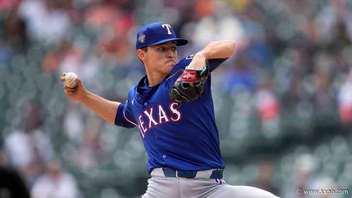 Jack Leiter gets no decision in MLB debut, Rangers pull out 9-7 win over Tigers