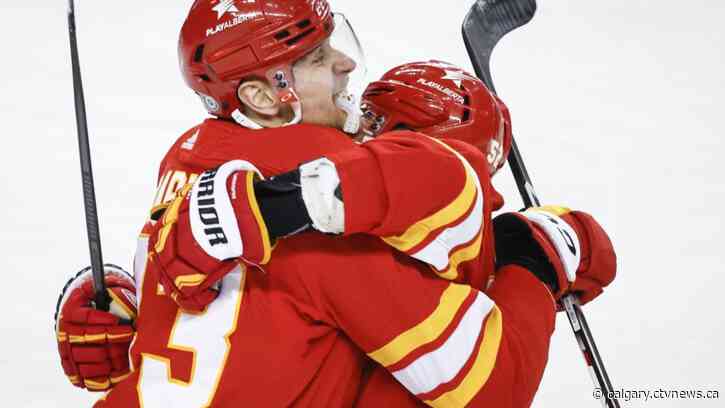 Flames earn 5-1 season-ending victory over league-worst Sharks