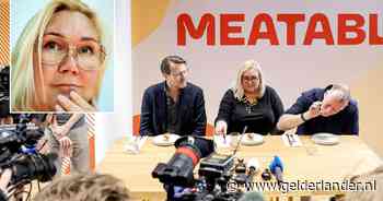 Kweekvleeskoningin Ira van Eelen proeft eerste worstje: ‘Oprecht heel lekker’