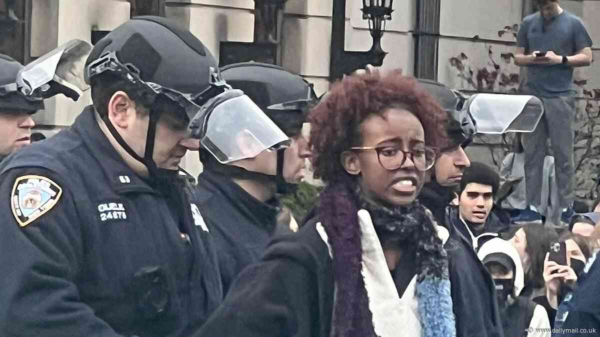 Rep. Ilhan Omar's daughter is among 108 pro-Palestine protesters arrested at Columbia University rally as Mayor Eric Adams warns: 'We will not be a city of lawlessness'