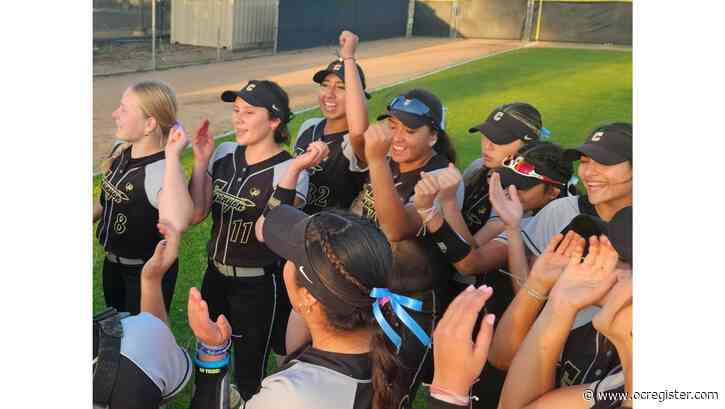 Canyon softball survives wild finish against El Modena to keep hold on first place