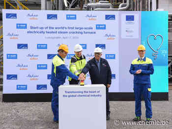 BASF, SABIC und Linde feiern In­betrieb­nahme der welt­weit ersten groß­technischen elektrisch be­heizten Steam­cracker-Öfen