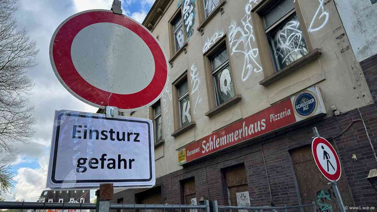 Einsturzgefährdetes Haus: Straßensperrung in Wuppertal bleibt bestehen