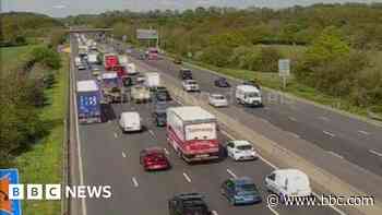 Five people injured in multi-vehicle motorway crash