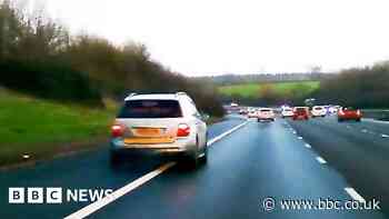 Video shows 100mph drunk-driver who had child in car