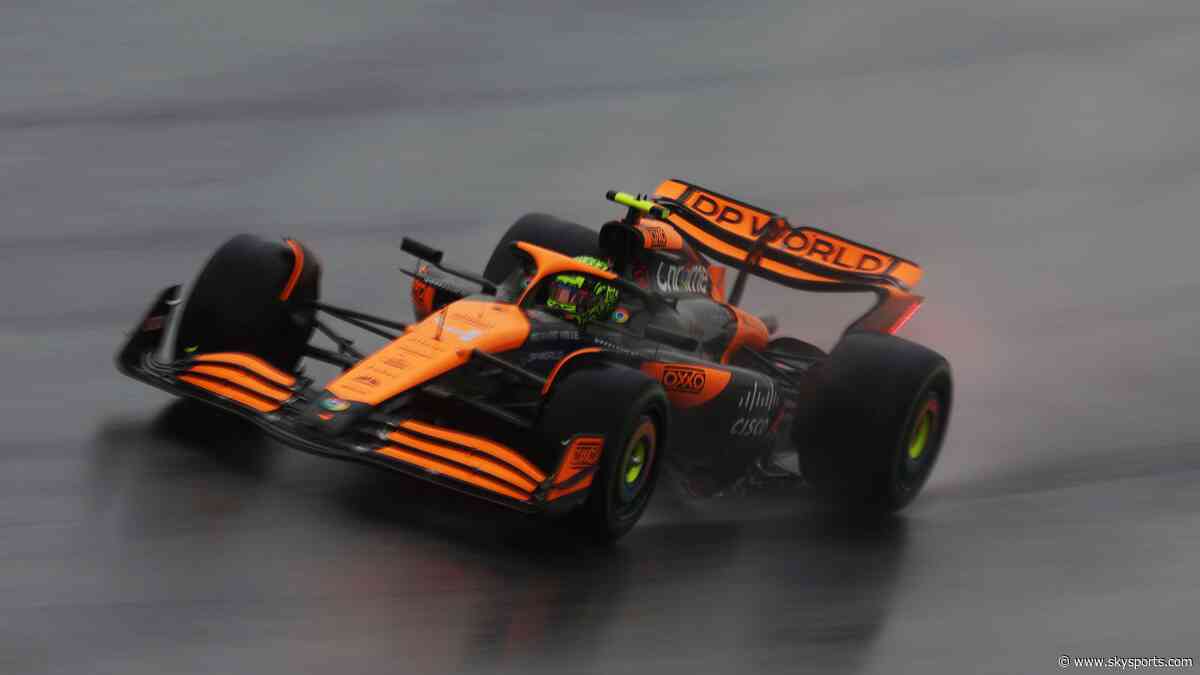 Norris beats Hamilton to China Sprint pole in wild wet finale