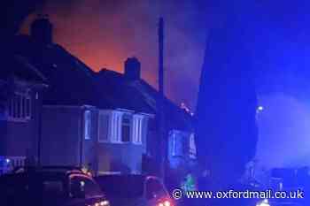 Firefighters remain at scene of house blaze in Oxford