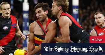 AFL live updates: Crows v Bombers clash on a knife’s edge after tight opening quarter