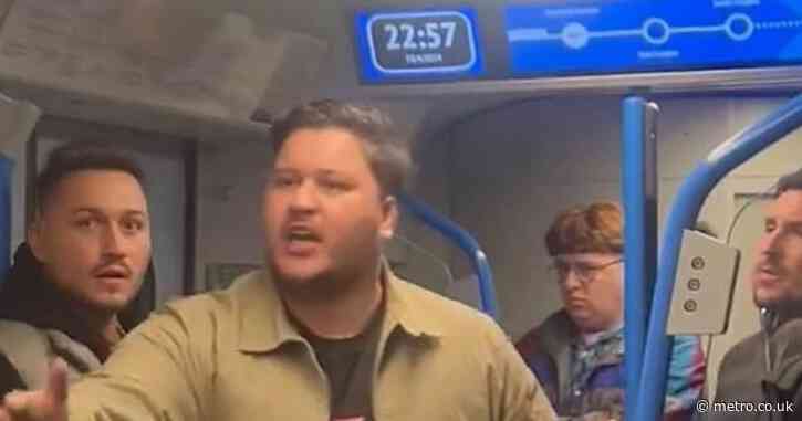 Man hurls racist abuse at train passengers and ‘threatens woman who filmed him’