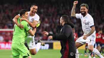 Martinez stars in shootout as Villa reach Euro semis