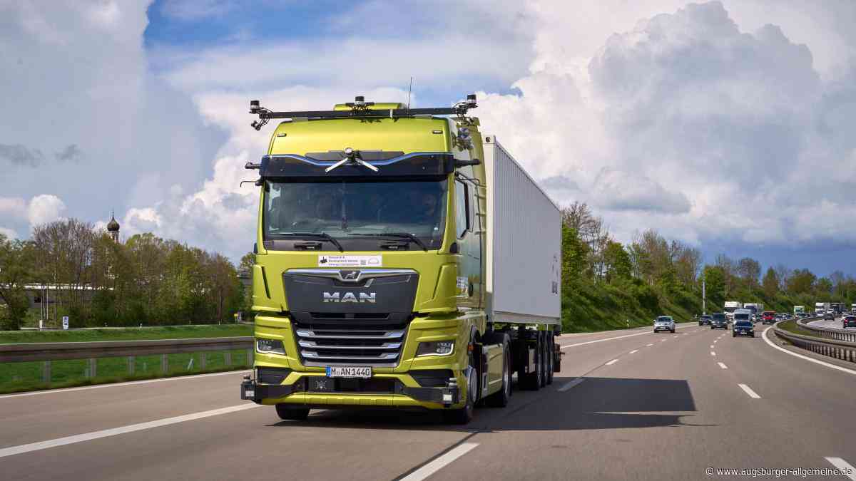 Autonomes Fahren: Lastwagen sind auf der A96 unterwegs