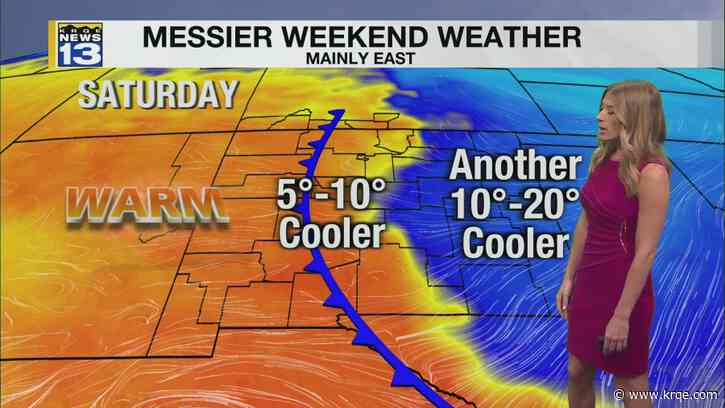 Cooler and rainier weekend around New Mexico