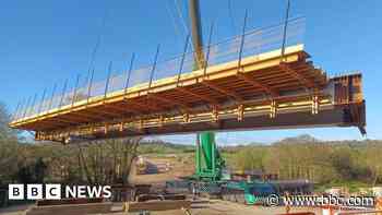 Bridge in place for link road project