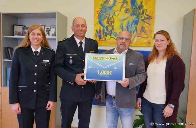 POL-OH: Polizeipräsidium Osthessen übergibt 1.000 Euro an Hessische Polizeistiftung