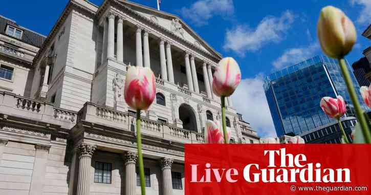 Bank of England deputy governor predicts inflation to fall close to 2% in April – business live
