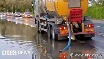 Major road reopens after sewer bursts again