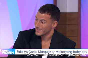Gorka Marquez issues smiling apology to Gemma Atkinson after her absence joke