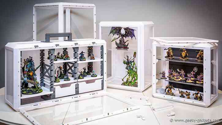 ULTIMO 3D printable modular display case system from $30 for collectables, memorabilia and more