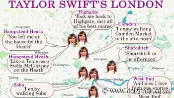 The Taylor Swift effect: Fans flock to London pubs that star name drops in Tortured Poets Department - as map reveals hangouts that formed backdrop of her romance with ex Joe Alwyn