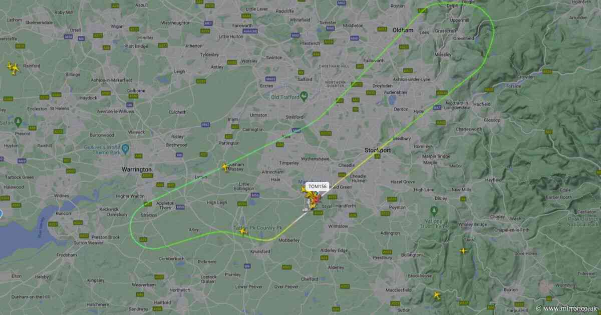 TUI flight suddenly turns around moments after take-off at Manchester Airport over 'technical' issue