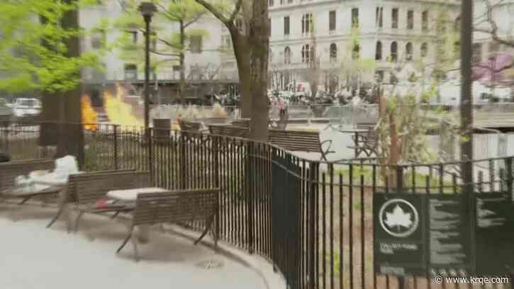 Person sets themself on fire outside Trump trial courthouse