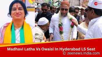 Hyderabad Lok Sabha Elections 2024: BJP`s Madhavi Latha Faces Stiff Competition From Asaduddin Owaisi