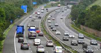 Dog dies on M56 in multi-vehicle crash as person trapped in car