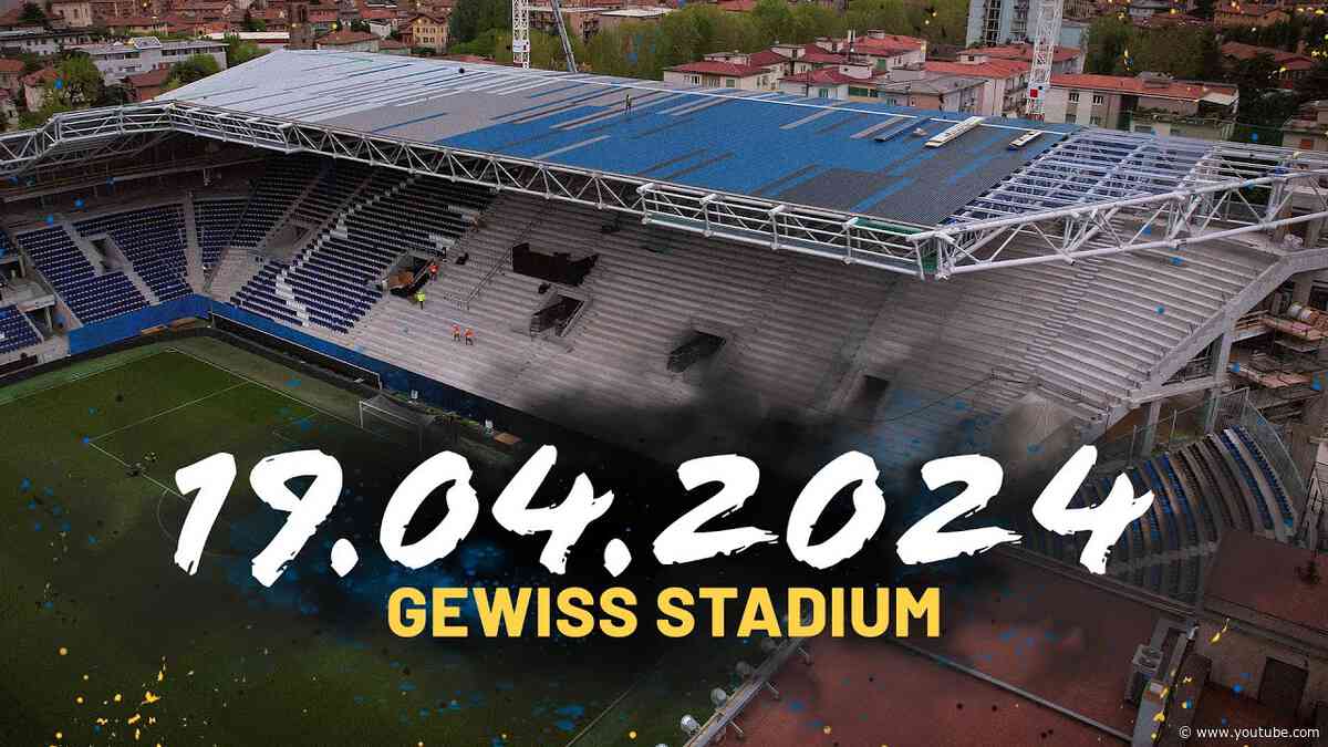 Gewiss Stadium renovation UPDATE 🏟🔥 Ecco i seggiolini in Curva Sud Morosini!