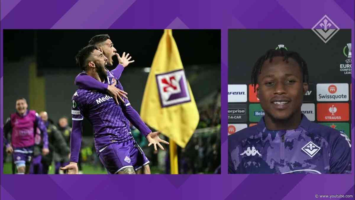 Mixed zone: Kouame dopo Fiorentina vs Plzen - Conference League