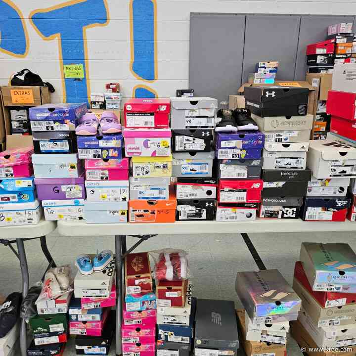 KRQE Cares 'Shoes for Kids' program visits Hodgin Elementary