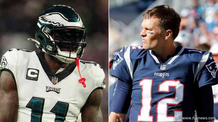 Eagles' AJ Brown changes X profile picture to photo of Tom Brady amid trade speculation