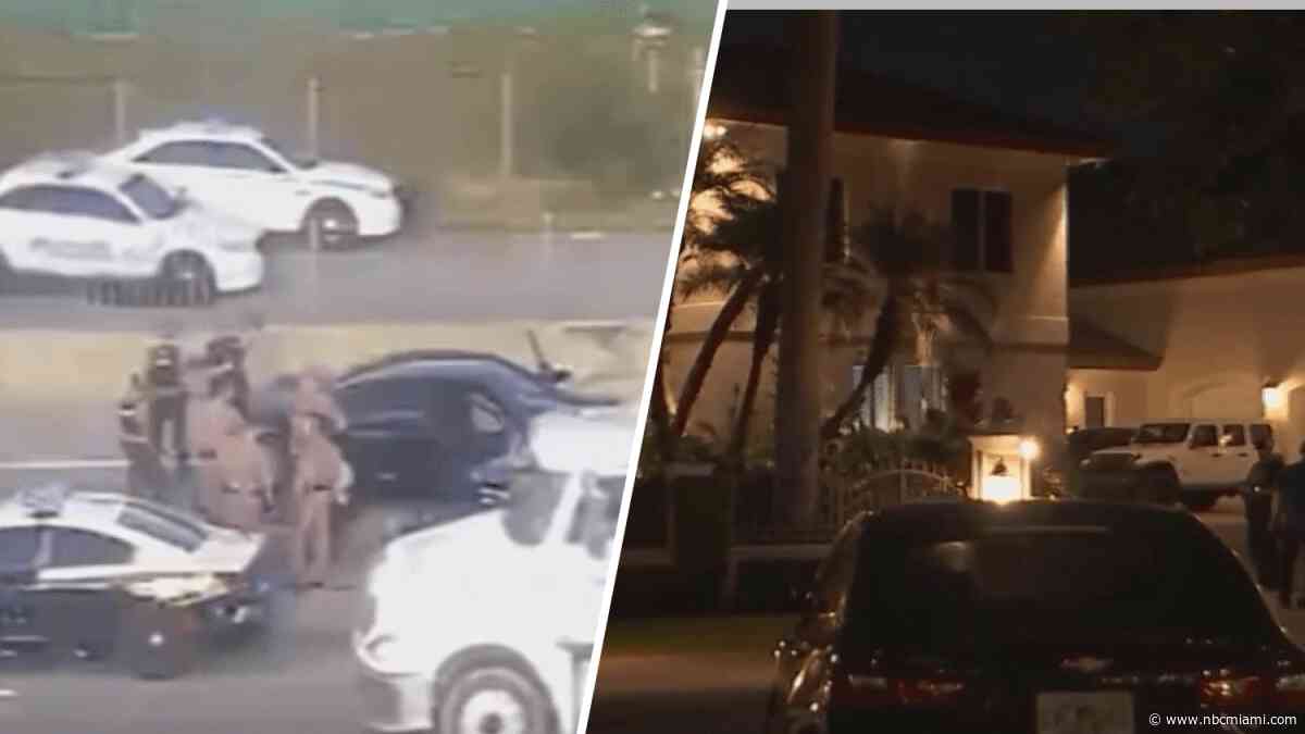 Police identify suspects in custody after burglary at Saw Lee home led to chase on Palmetto Expressway