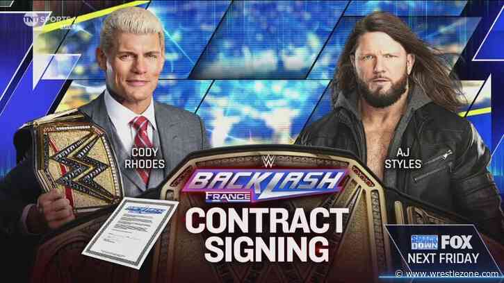 Undisputed WWE Title Match Contract Signing Set For 4/26 WWE SmackDown