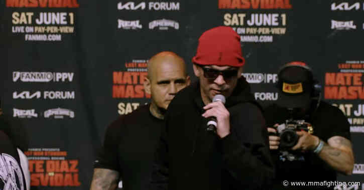 Nate Diaz walks out on final tour stop: ‘Square off with yourself motherf**ker’