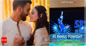 Athiya Shetty showers love on KL Rahul
