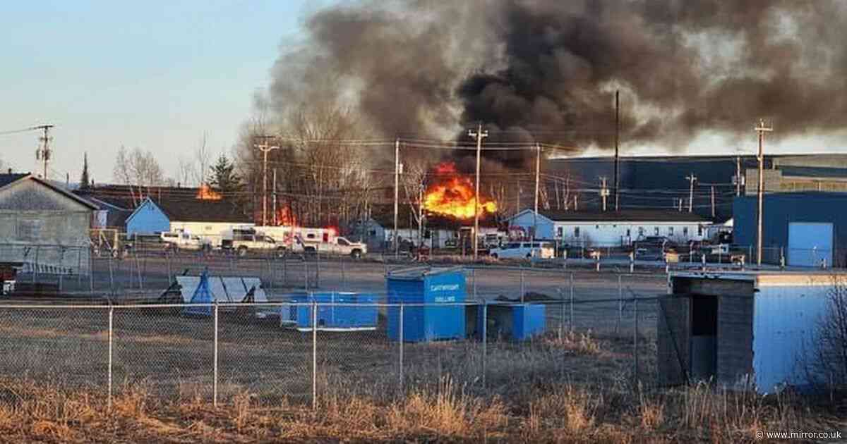 Happy Valley-Goose Bay fire: Explosion warning as air traffic control fire engulfed in fireball