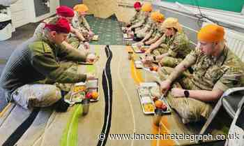 Members of armed forces from Fulwood Barracks visit Gurdwara
