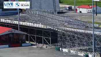 Storms damage grandstands at World Wide Technology Raceway