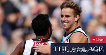 AFL round six live updates: Magpies fight back after worrying start against Power at the MCG