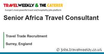 Travel Trade Recruitment: Senior Africa Travel Consultant