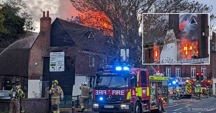 80 firefighters scrambled to tackle ‘severe’ blaze at historic London pub