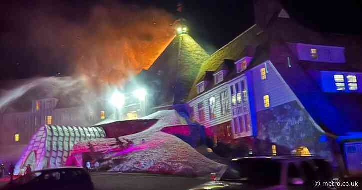 Huge blaze engulfs iconic hotel used in 80s horror classic
