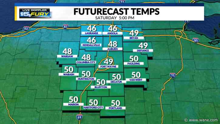 Cold air flow brings a chilly, late April day
