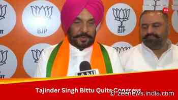 Huge Blow For Congress, AICC Secretary Incharge Of Himachal Pradesh Tajinder Singh Bittu, Quits Party And Joins BJP