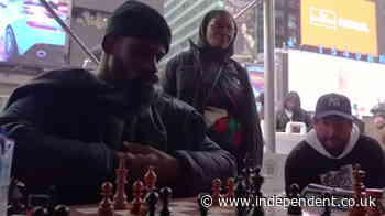 Nigerian chess champion plays for marathon 58 hours to break record in Times Square